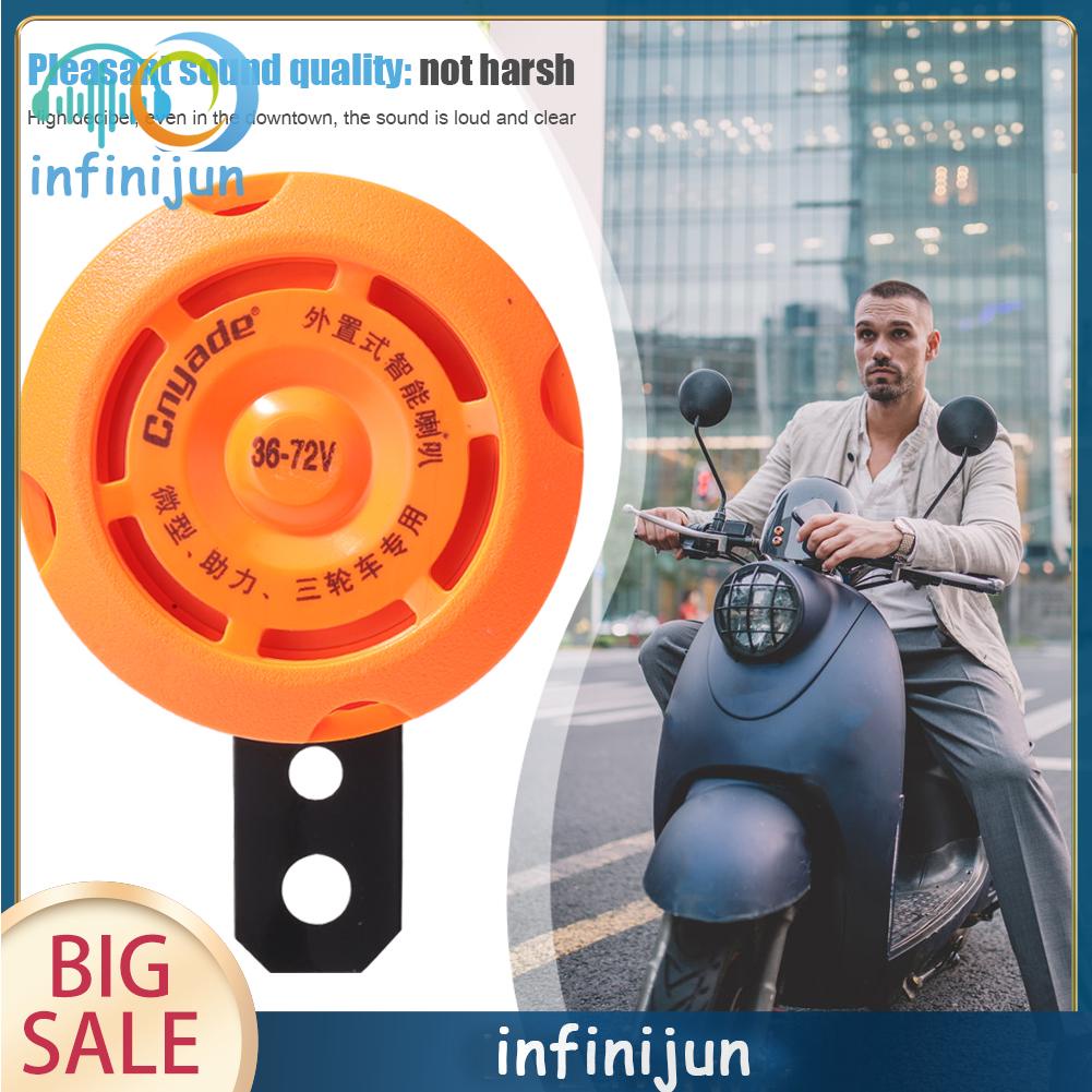 Còi Điện Tròn Chống Thấm Nước 36v/48v/60v Dành Cho Xe Mô Tô