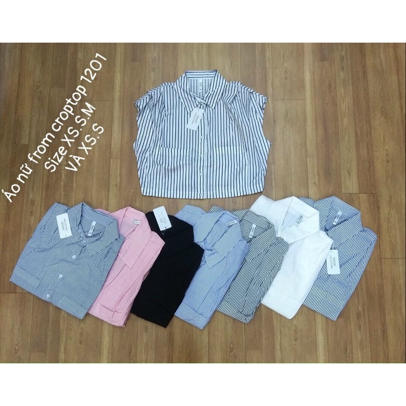 Áo Sơ Mi Nữ SOJU Sát Nách Croptop Hàng Xuất Hàn Chuẩn Đẹp 50-75Kg