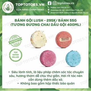 Bánh gội Lush Solid Shampoo Bars lành tính, chăm sóc tóc chuyên sâu