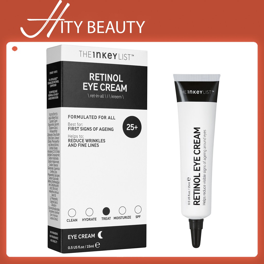 Serum mắt chống lão hóa Retinol Eye Cream - THE INKEY LIST - Hity Beauty - Bill US