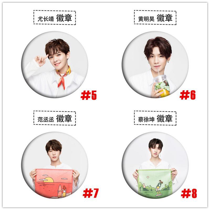 Huy Hiệu Cài Áo Hình Thành Viên Nhóm Nhạc Nine Percent