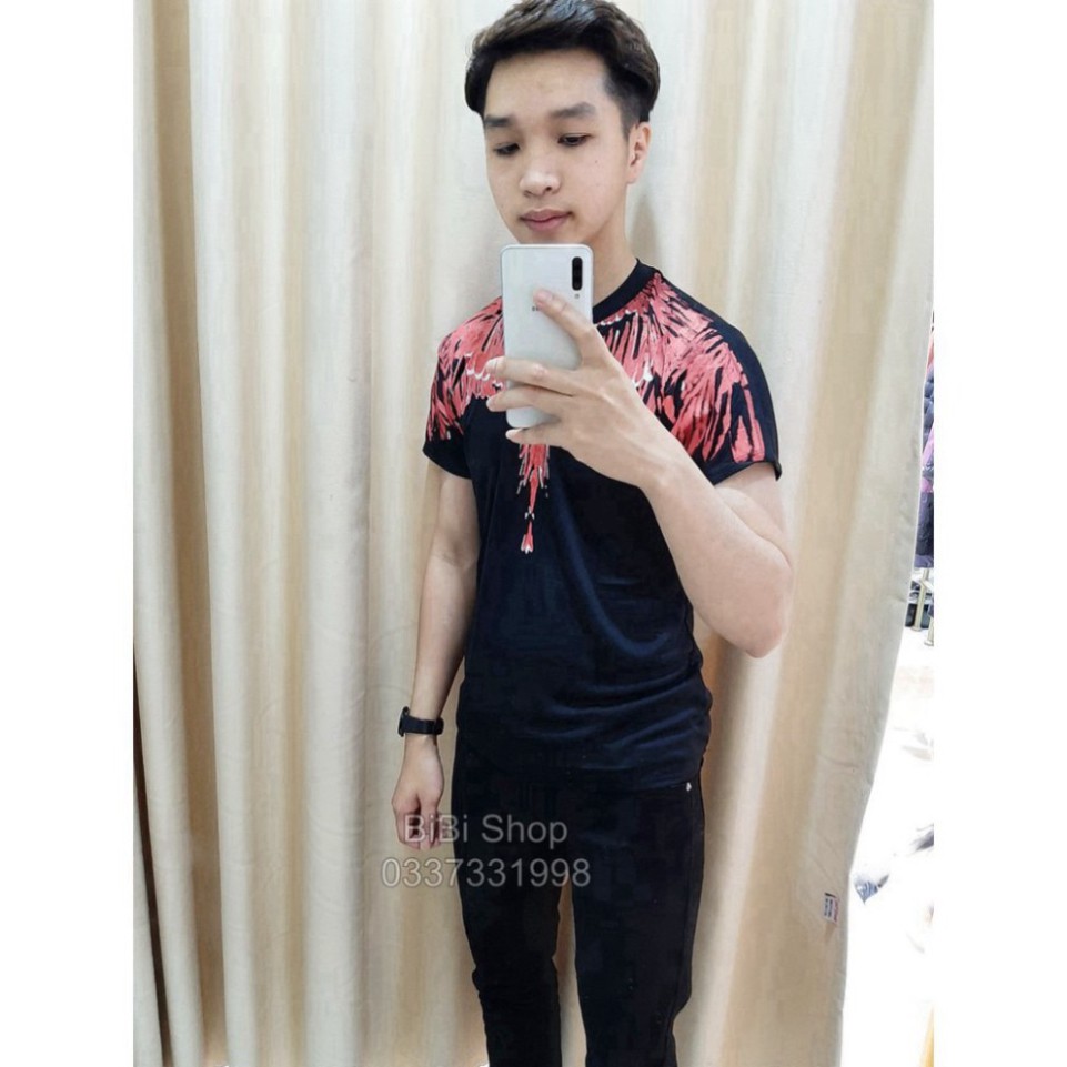 [ẢNH THẬT] Áo Thun Nam, Áo Hè Nam Hình Cánh Chim Đỏ Cao Cấp BB27 | BigBuy360 - bigbuy360.vn