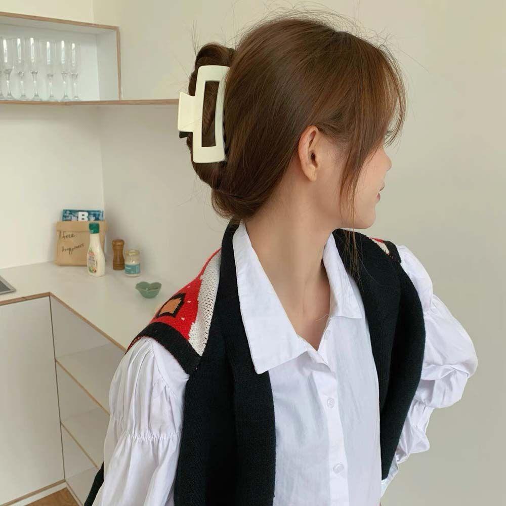EXPEN Kẹp Tóc Dạng Móng Vuốt Phong Cách Hàn Quốc Đơn Giản Cho Nữ