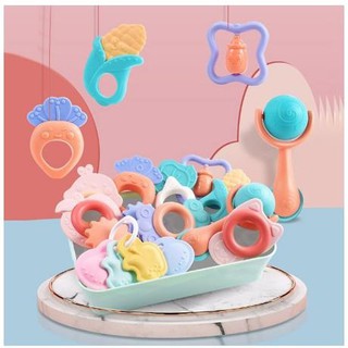 Bộ 10 xúc xắc gặm nướu Baby Rattle an toàn cho bé