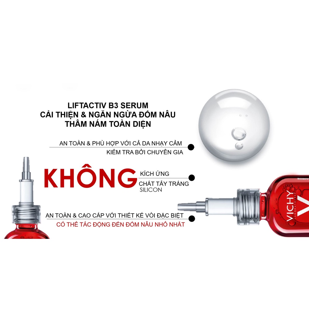 Tinh Chất Vichy Làm Mờ Vết Thâm Và Nếp Nhăn LiftActiv B3 Serum Dark Spots &amp; Wrinkles 30ml