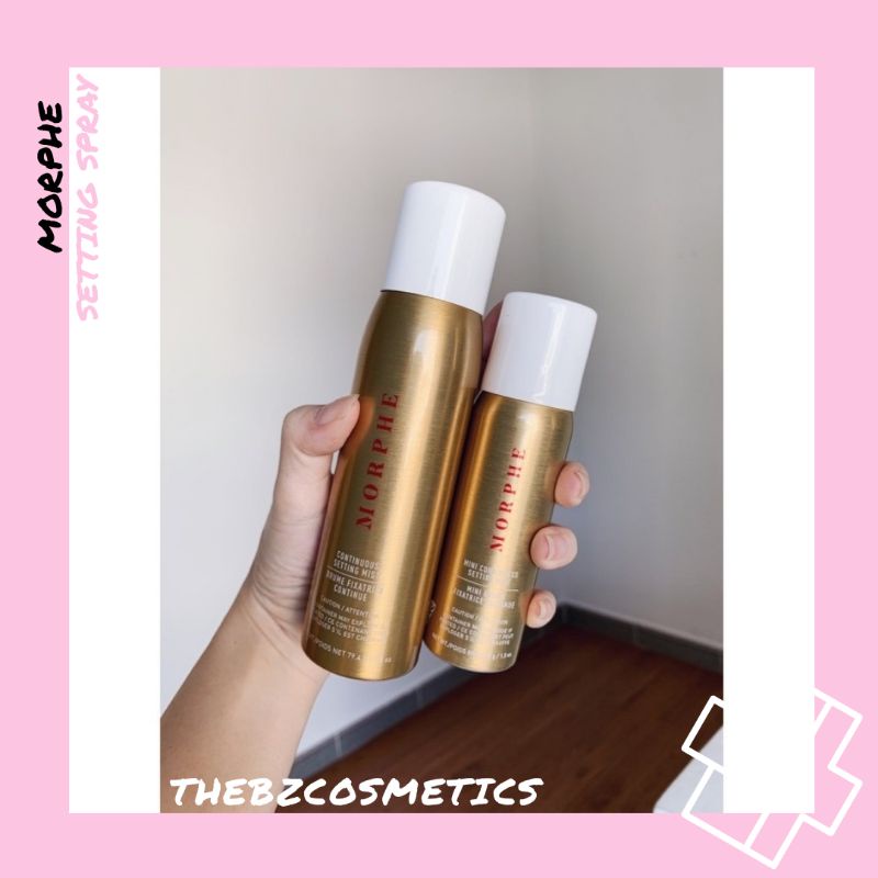 Chai xịt khoá lớp makeup Morphe các phiên bản