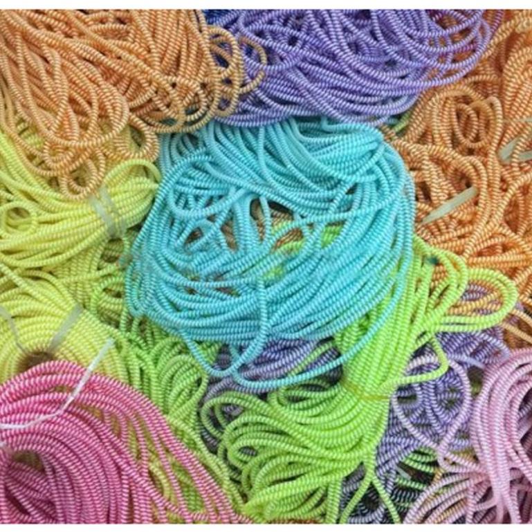 XịnRẻ combo 10 Dây quấn 2 màu bảo vệ cáp sạc và tai nghe điện thoại giá rẻ