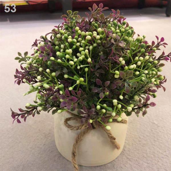 Hoa mô phỏng giả trang trí nhà cây cảnh Bắc Âu phòng khách máy tính để bàn sáng tạo gypsophila chậu nhỏ khôA