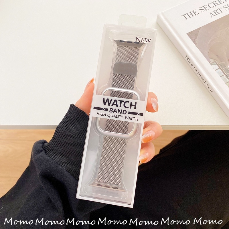 Dây Đeo Inox 2 Trong 1 Cho Đồng Hồ iWatch 7 Band 45mm 41mm 42mm 40mm 44mm Series 6 3 4 5 SE 6
