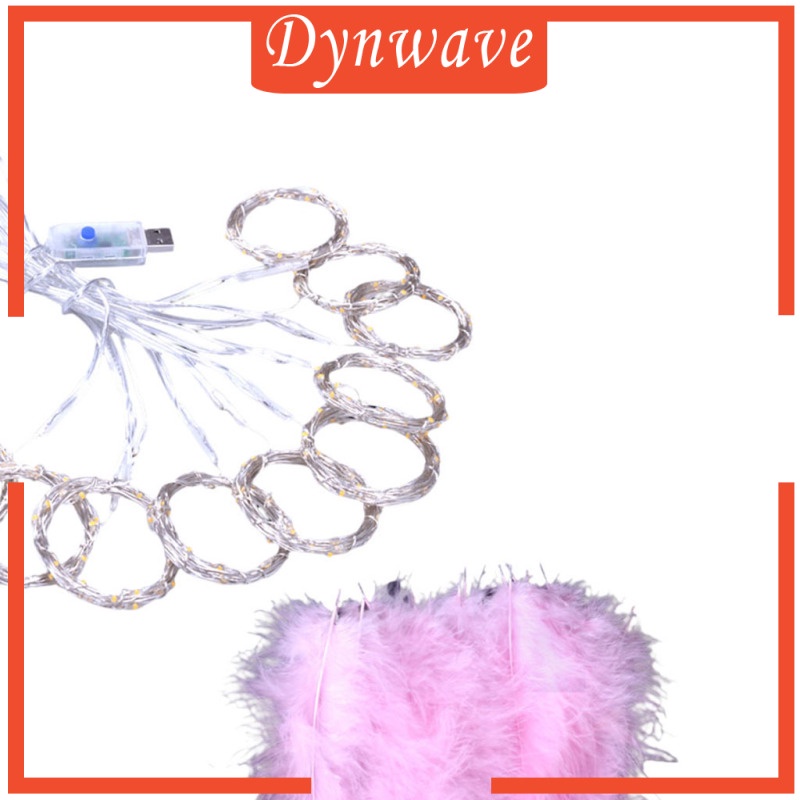 Dây đèn LED lông vũ trang trí