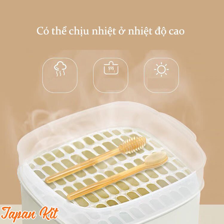 sale sốc -Sét Rơ Lưỡi + Bàn Chải Silicon Cho Bé 0-18 THÁNG SHOP MẸ BÚN