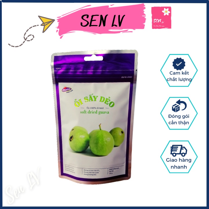 Ổi sấy dẻo Vinamit 100g ổi hữu cơ không chất bảo quản