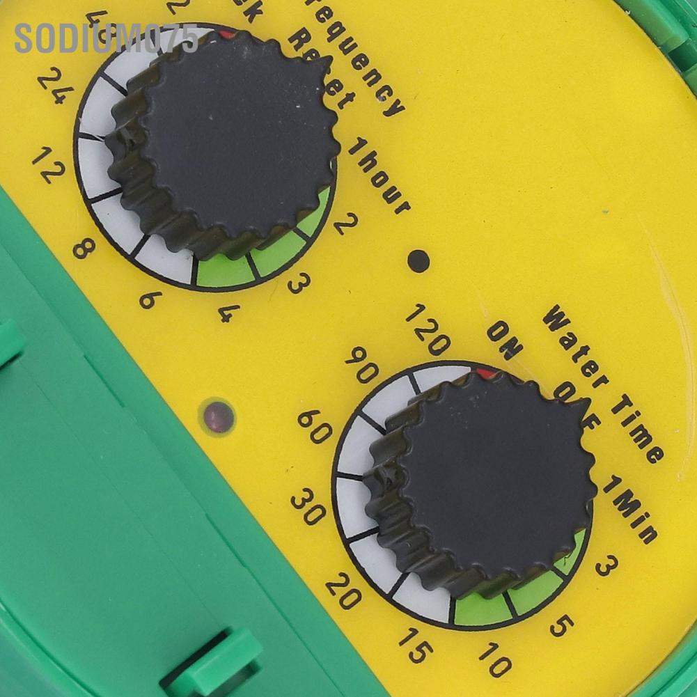 Sodium075 Bộ điều khiển tưới tự động G3 / 4 Thread Hẹn giờ nước thông minh điện tử cho sân vườn