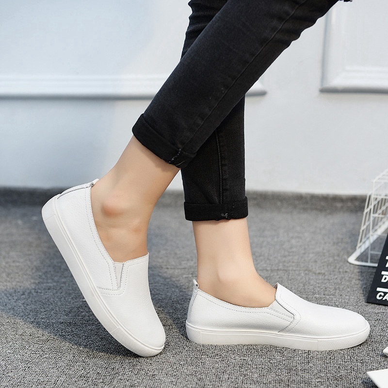 Giày Loafer Slip-on nữ đế bệt mùa xuân hè