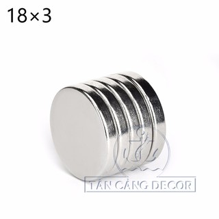 Nam châm tròn 18 x 3 mm