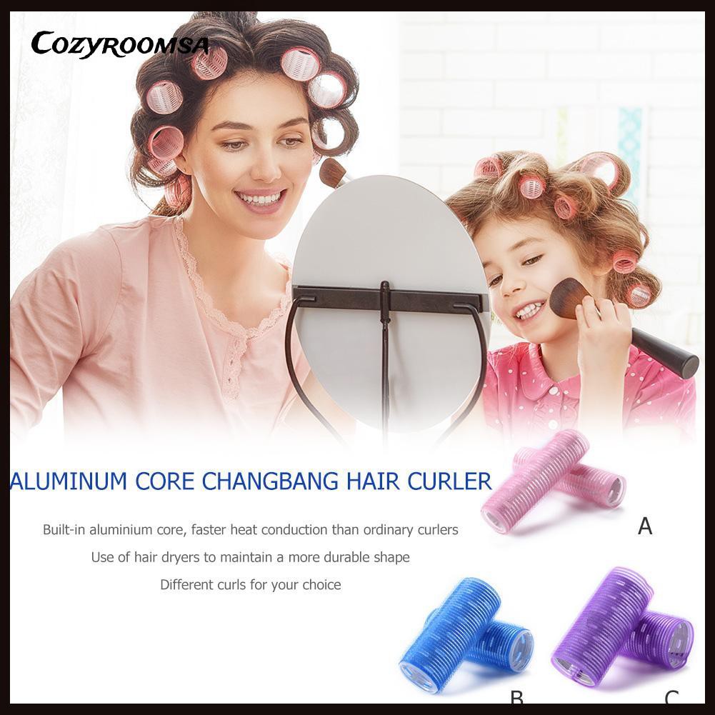 Set 2 Lô Uốn Tóc Tự Dính Dùng Để Tạo Kiểu Tóc Tiện Lợi