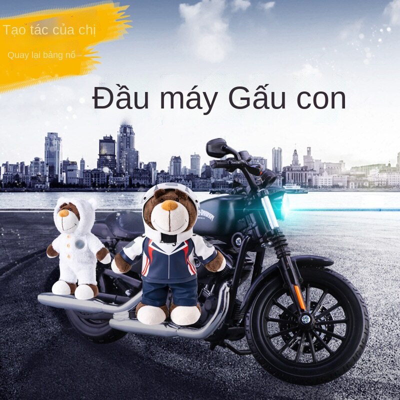Búp bê điểm gấu xe máy búp bê gấu búp bê của nam giới