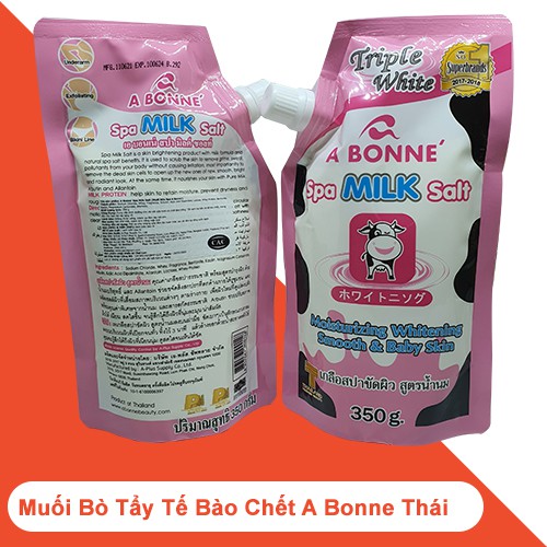 Muối Bò Tắm Tẩy Tế Bào Chết Body ABONNE Thái Lan Hương Sữa Tươi (350g)