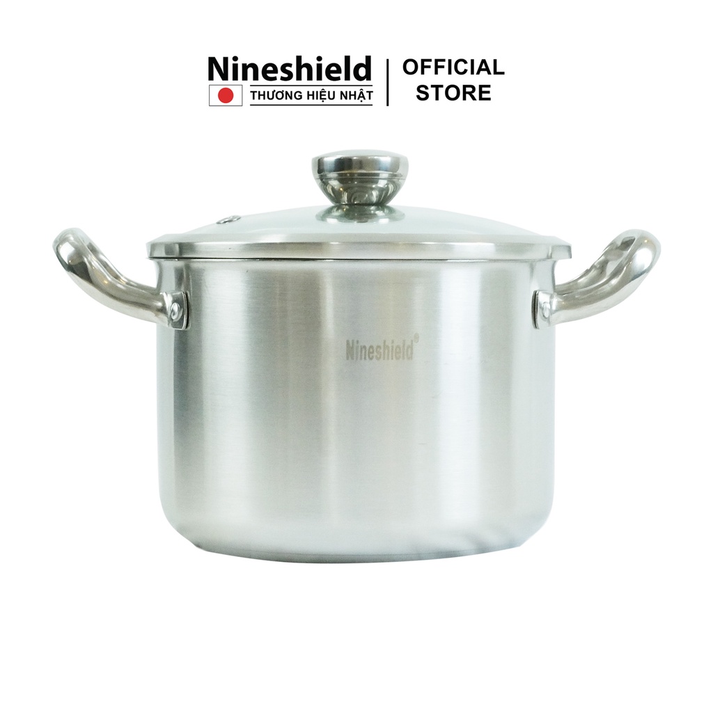 Bộ nồi Inox 3 món mẫu mới Nineshield KB BNI62