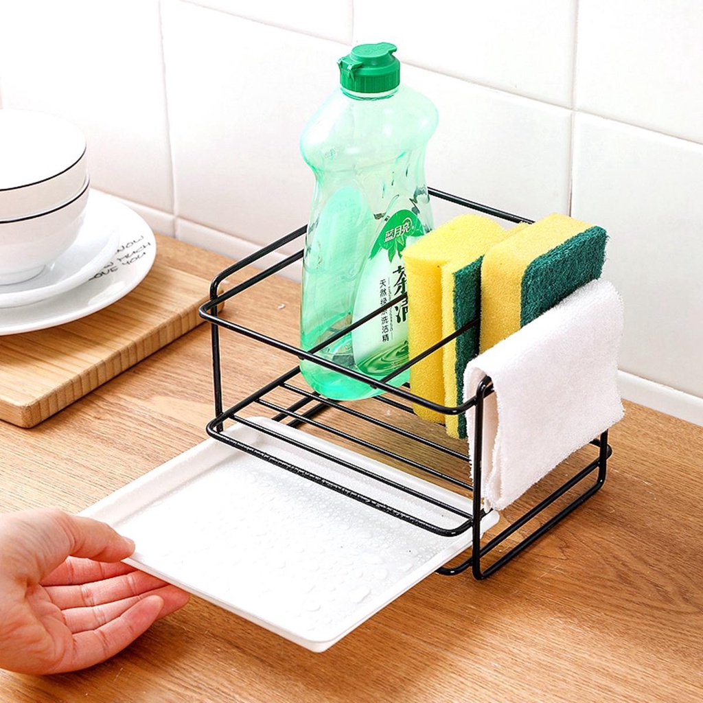Giá Đỡ Bọt Biển Rửa Chén / Xà Phòng Đa Năng Tiện Dụng Cho Nhà Bếp
