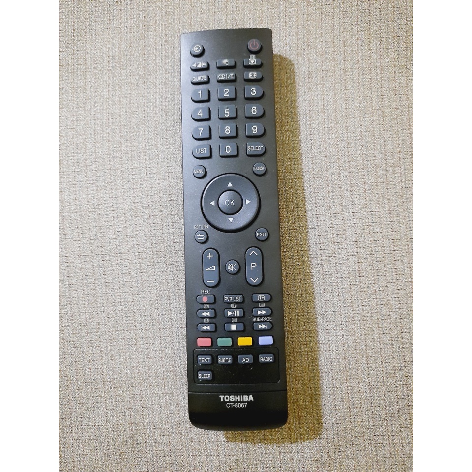 Remote Điều khiển tivi Toshiba CT 8067- Hàng chính hãng 100% Tặng kèm Pin!!!