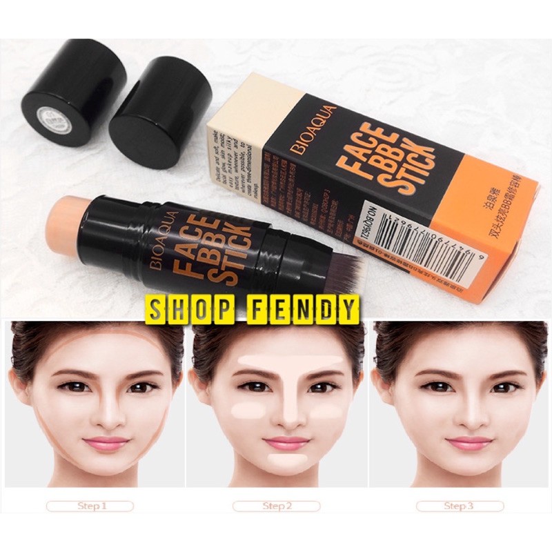 Kem nền bb stick kết hợp cọ trang điểm nét mịn dạng thỏi 2 in 1 | BigBuy360 - bigbuy360.vn