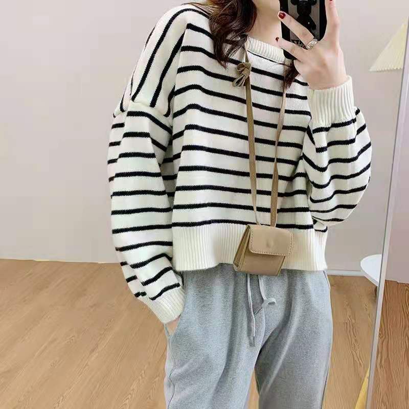 Áo IELGY dáng rộng họa tiết sọc thời trang Hàn Quốc