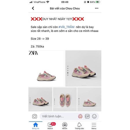 Giày thể thao za.ra