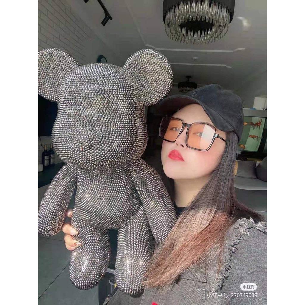 [ Size 65,75 ]Gấu đính đá handmade, bearbrick series cao cấp cho mọi lứa tuổi