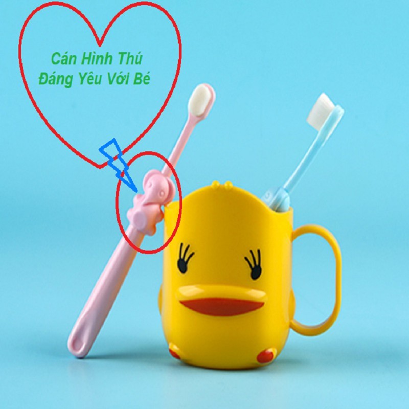 Bàn Chải Đánh Răng Cho Bé Từ 2 Đến 10 Tuổi Sợi Lông Tơ Siêu Mềm