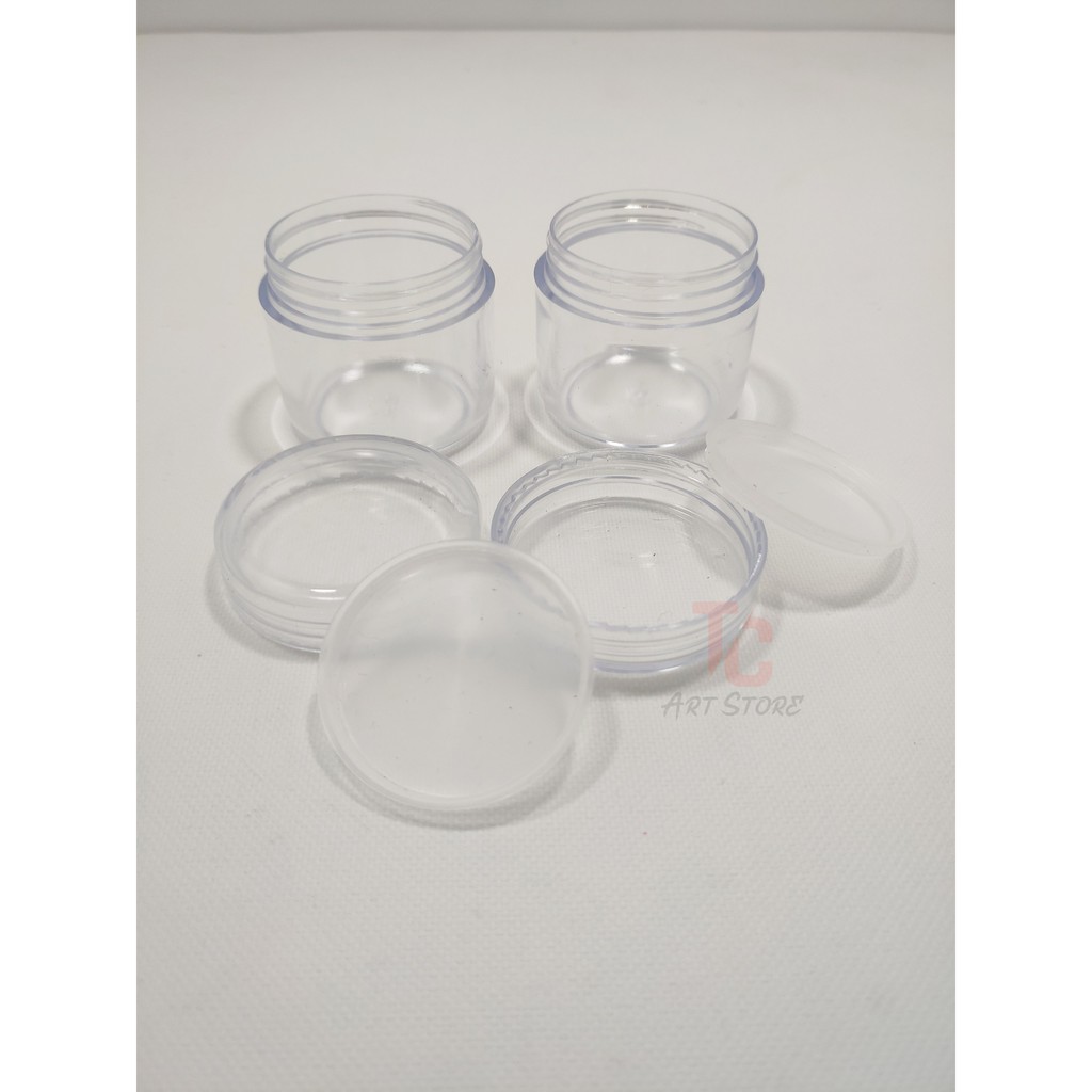 HŨ NHỰA TRONG 30ML, Hũ chiết màu, hũ nhựa 2 nắp