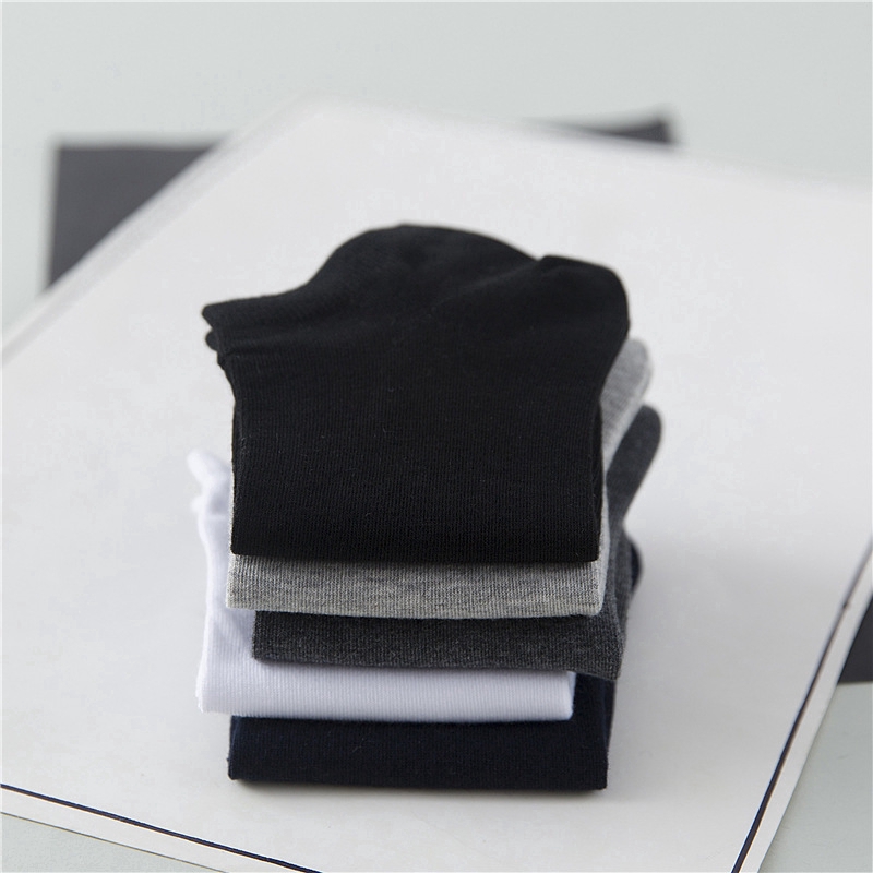 Tất cotton màu trơn thời trang đơn giản dành cho unisex