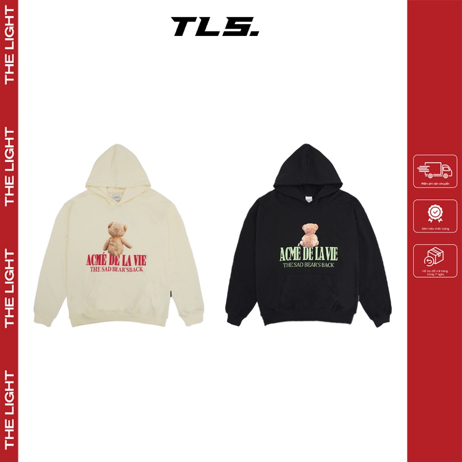 Áo hoodie ADLV sad bear pullover unisex nam nữ form rộng best quality