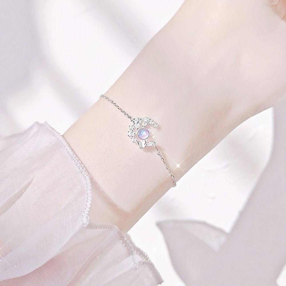 Vòng Tay Mặt Hình Bướm/Mặt Trăng Phong Cách Hàn Quốc Độc Đáo Cho Nữ
