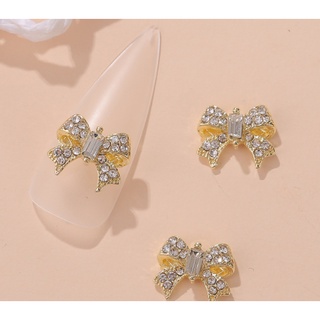 Charm nơ kép trang trí nail