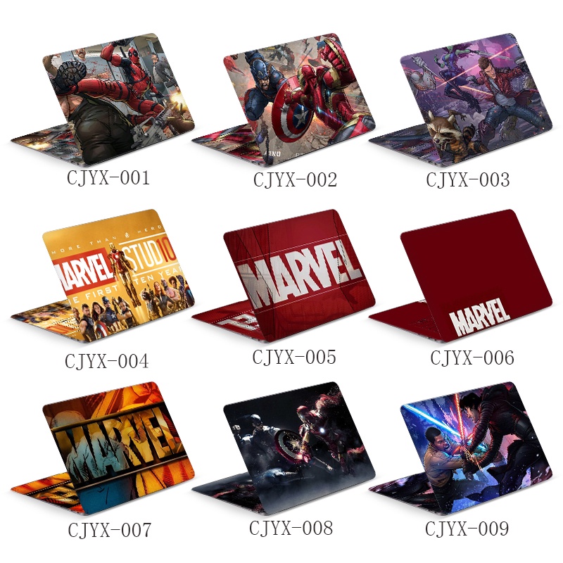 laptop Decorative decals High-end stickers with SUPER HERO themes - MARVEL - DC COMICS for 11-17 inch ASUS/Dell/HP/Acer/macbook/Huawei and other computer art decals