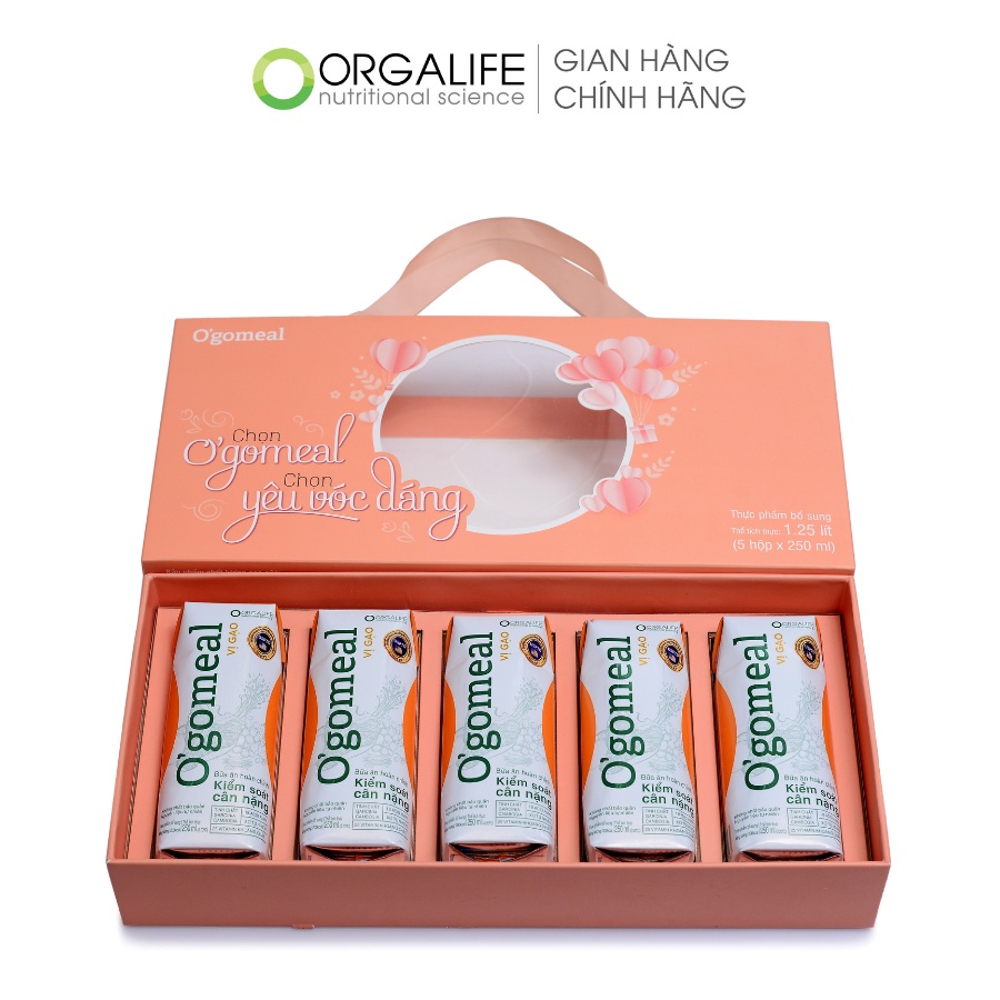 Set Quà Ogomeal Vị Gạo 5 ngày nhẹ người, 1 tuần dáng thon - Hộp quà 20/10, sinh nhật tặng mẹ, tặng người yêu, ý nghĩa