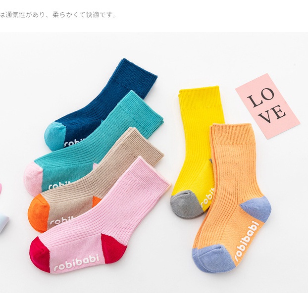 Vớ cotton mềm chống trượt cho bé sơ sinh từ 0-3 tuổi