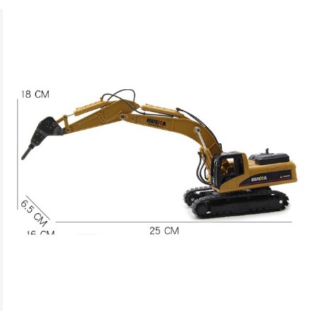Mô hình xe khoan đất đồ chơi xe phá bê tông HUINA