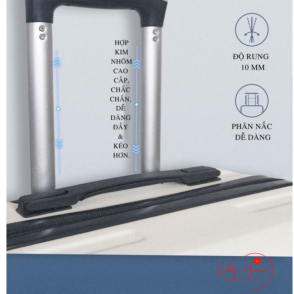HÌNH THẬT_Vali Du Lịch Tay Kéo In Hình MATISSE Chất Liệu Nhựa PC+ABS Dày Dặn 4 Bánh Xe Xoay 360 Độ Hàng Sẵn Kho