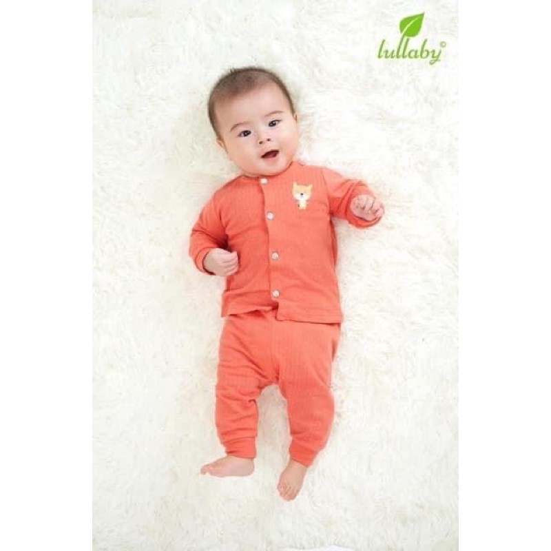 [Xả hàng] Bộ cài giữa tay dài sơ sinh Lullaby NH25-19 (Sz 1-9m )