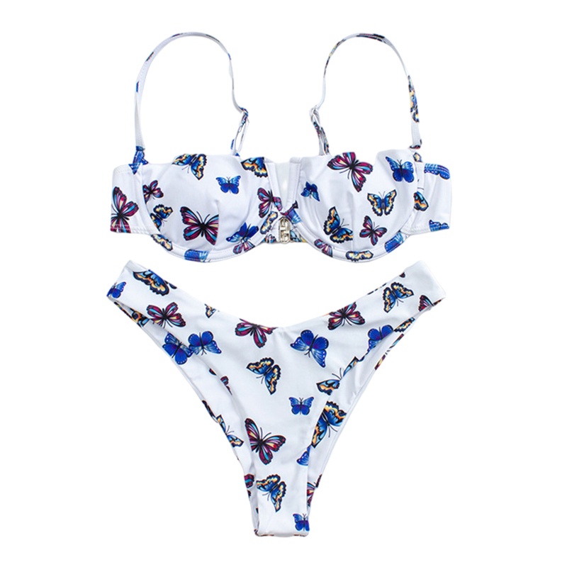 Bộ Bikini 2 Mảnh Họa Tiết Chấm Bi Gợi Cảm Cho Nữ