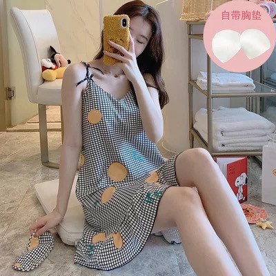 VÁY NGỦ FREESHIPVÁY NGỦ NỮ 2 DÂY HÌNH TRÁI CÂY SIÊU ĐẸP, DỄ THƯƠNG AN01
