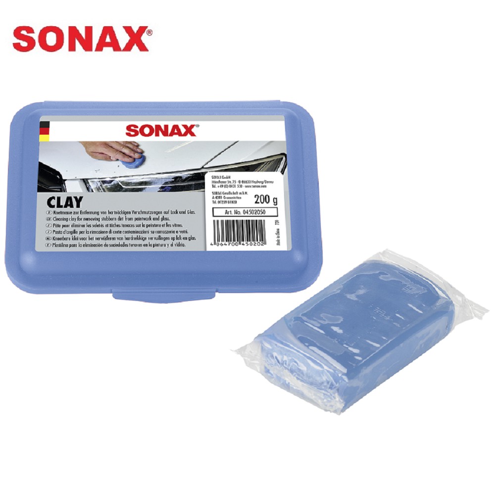 [ Đất sét chuyên dụng tẩy bụi sơn ] Sonax 450205 dùng để loại bỏ bụi sơn, bụi công nghiệp, rỉ sắt trên bề mặt sơn,vv..