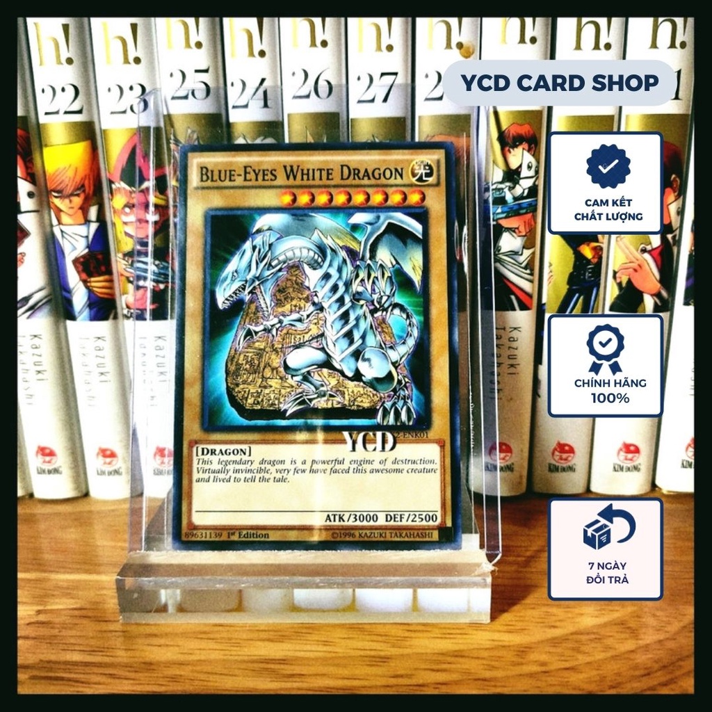 Thẻ bài yugioh chính hãng Blue-Eyes White Dragon – Common