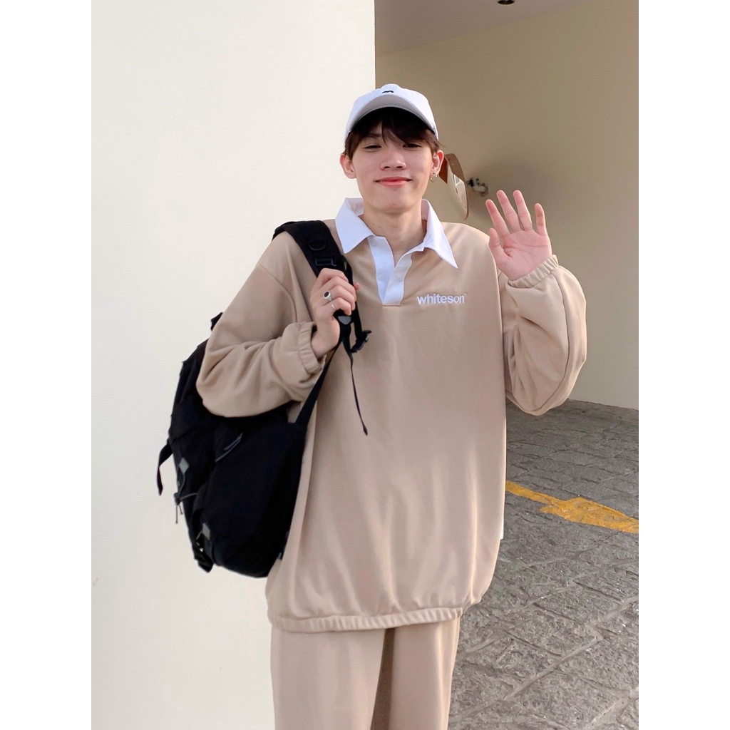 SWEATPANTS LOGO BEIGE