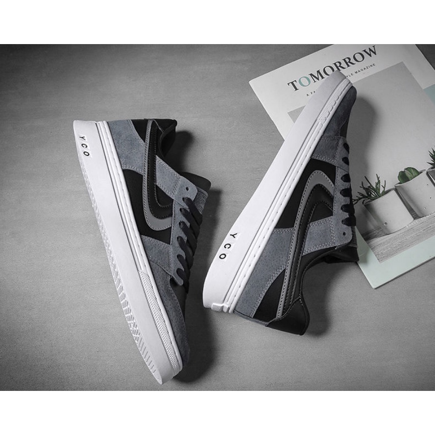 Giày Thể Thao Nam YCO68 Sneaker Cổ Thấp Phong Cách Hàn Quốc Trẻ Trung Thể thao hot trend 2022