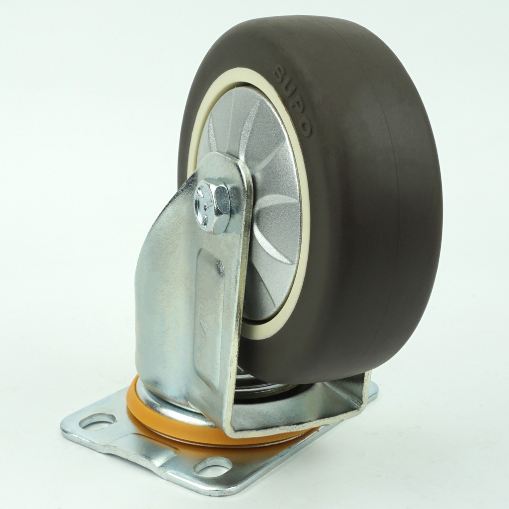 Bánh xe cao su mềm 100x32