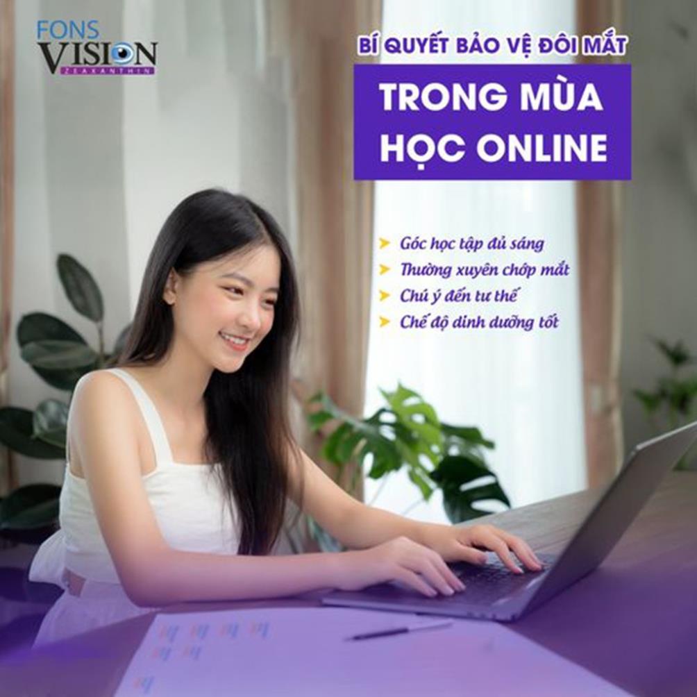 Bổ mắt Fons Vision lutein bổ sung dưỡng chất cho mắt khỏe giảm khô nhức mỏi mắt cận cho bé  - LAFON BM01