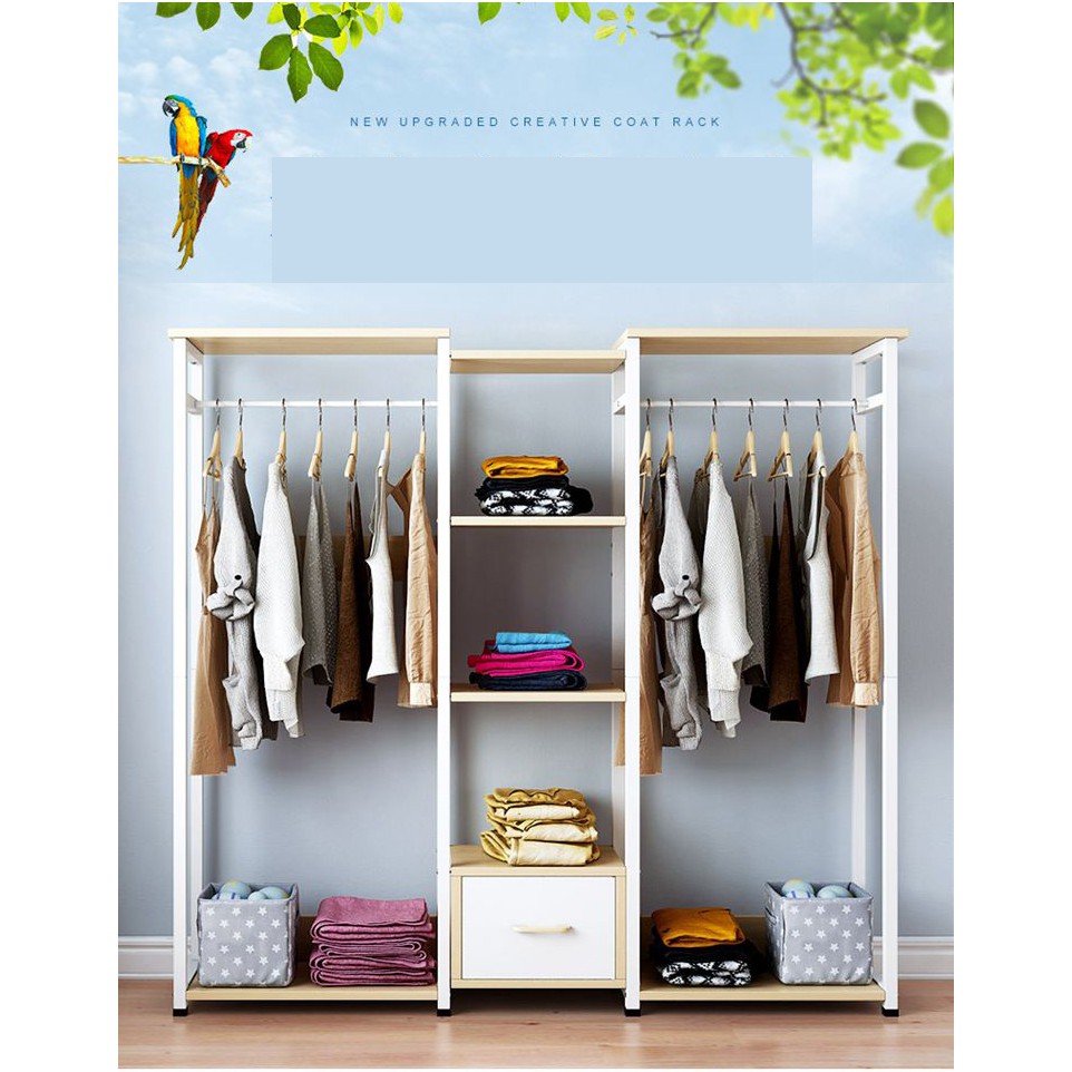 Tủ trống khung thép mặt gỗ MDF ngang 120cm - Tủ trống khung thép 120 | BigBuy360 - bigbuy360.vn